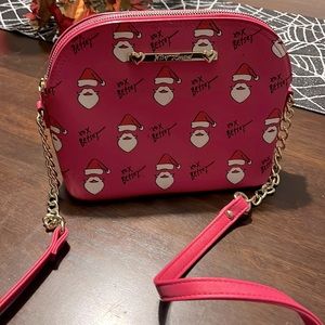 Betsy Johnson Santa Hat Cross Body Purse